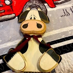 15 inch cow sitter for kitchen decor